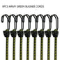 8Pcs 60cm Elastic Straps Bungee Cords with Hooks for Luggage Car Bike