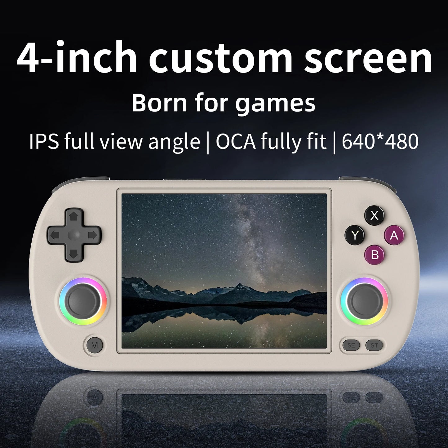 ANBERNIC RG40XX H Console | 4.0" Handheld Game System 64 Bit IPS RGB 5K Games