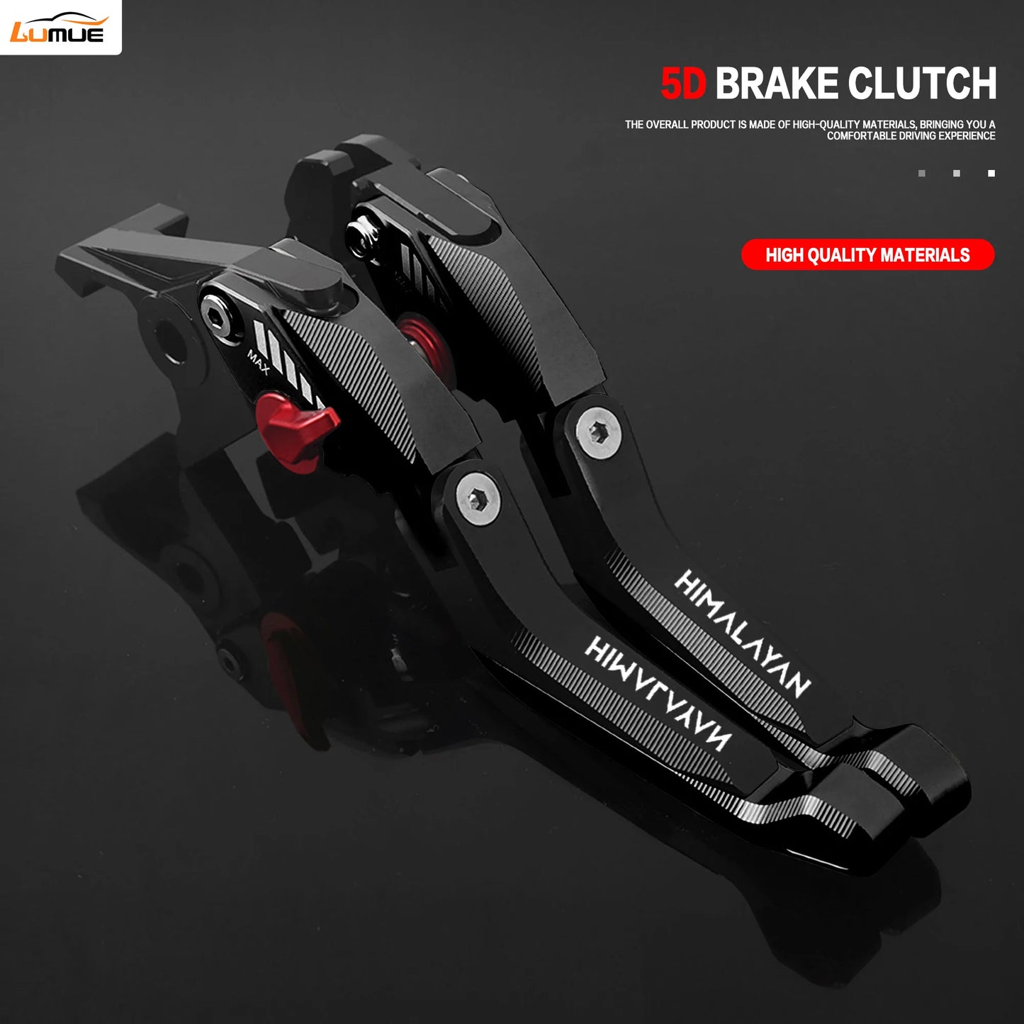 5D CNC Aluminum Foldable Motorcycle Brakes Levers Set for Himalayan 450 2023