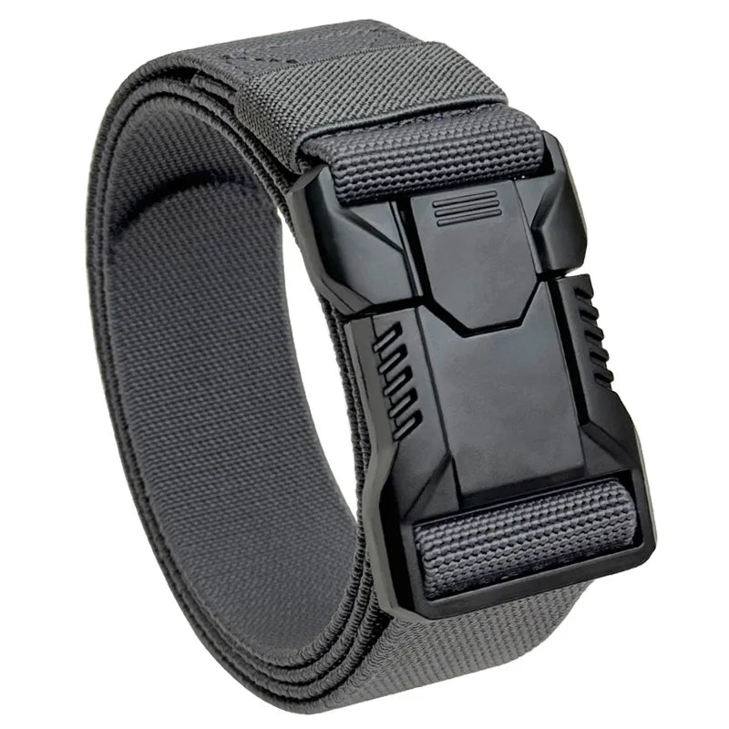 Men's Buckle Tactical Belt Red Ears Plastic Multifunctional Military Canvas