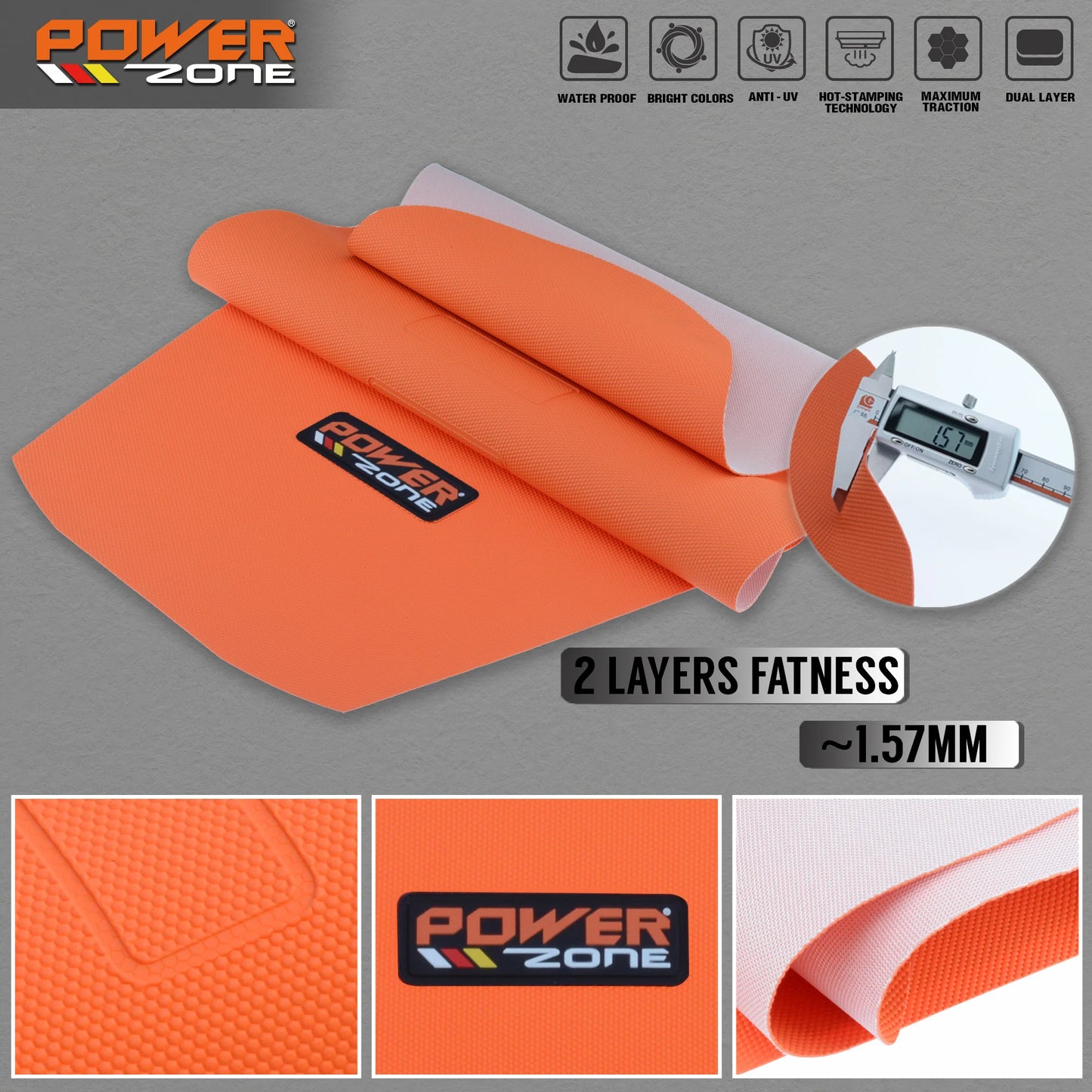 Waterproof Ribbed Gripper Seat Cover Anti-Slip for Powerzone SXF EXC KXF CRF