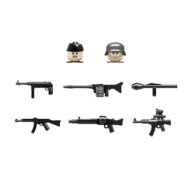 WW2 German Leopard Medium Tank Building Blocks Military Brick Model Educational Toy Gift