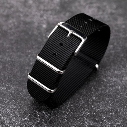 Nato Watch Strap Nylon Band 18mm 20mm 22mm Military Diver Wristwatch
