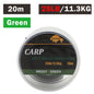 20m Carp Soft Hooklink Braid Line 15/25/35lb Uncoated Hair Rig Tackle