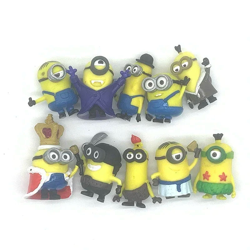 Kawai Mini Figurines 10Pcs Set Action Figures for Xmas Gifts