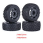 4Pcs 88mm Pre-Glued Road Wheels Tyres 1/10 RC Buggy TT-02B DT-02 Rally
