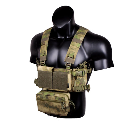 MK4 Micro Chest Rig w/ 5.56 Mag Pouch Tactical Vest Camo Airsoft Carrier
