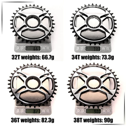 BUCKLOS 12s MTB Chainring 32T–38T for Shimano M6100 M7100 M8100 M9100