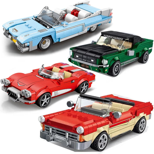 Car Series Building Blocks Model Sets Sports Racing Speed Champion DIY Educational Bricks Toys Boys Kids Adult Christmas Gifts-EXPROTAS