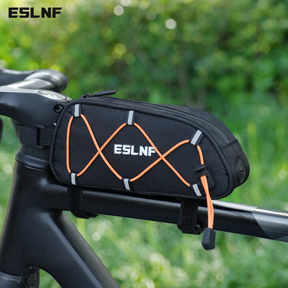 Reflective Bike Front Tube Bag ESLNF Frame Storage Pouch