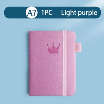 Mini A7 Small Notebook Portable Pocket Diary Leather Notepad Journal