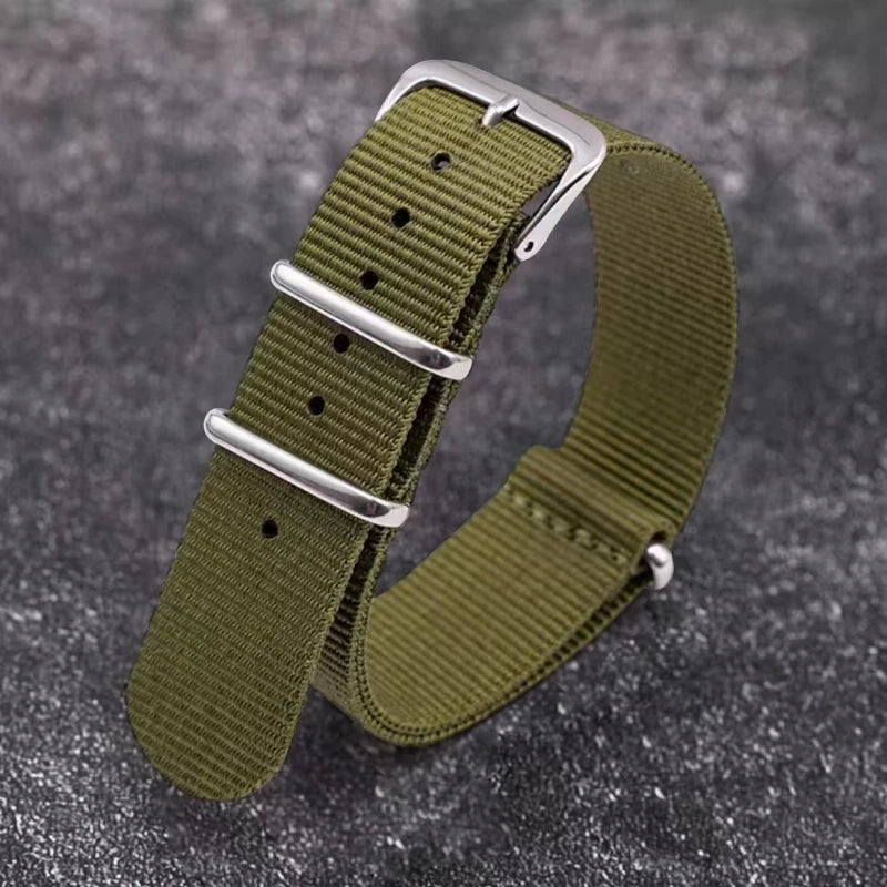 Nato Watch Strap Nylon Band 18mm 20mm 22mm Military Diver Wristwatch