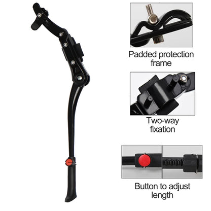Bicycle Kick Stand Adjustable Heavy Duty Side Rear Prop for Mountain Bike