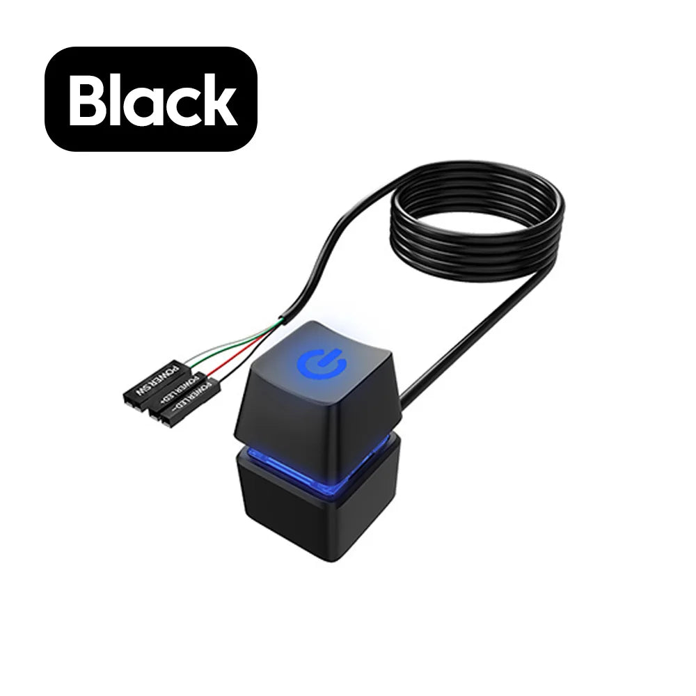 1.8M PC Power Switch w/ LED External Start Button for Desktop Computer