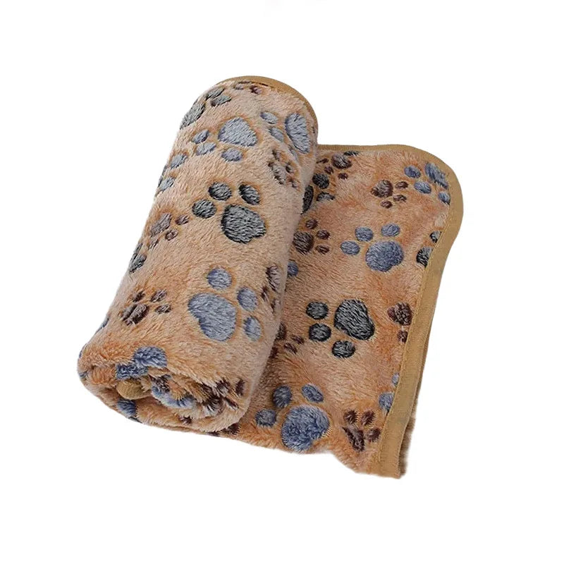 Soft Fluffy Pet Mat Blanket for Cat Dog - Cute Cartoon Pattern Warm Comfort