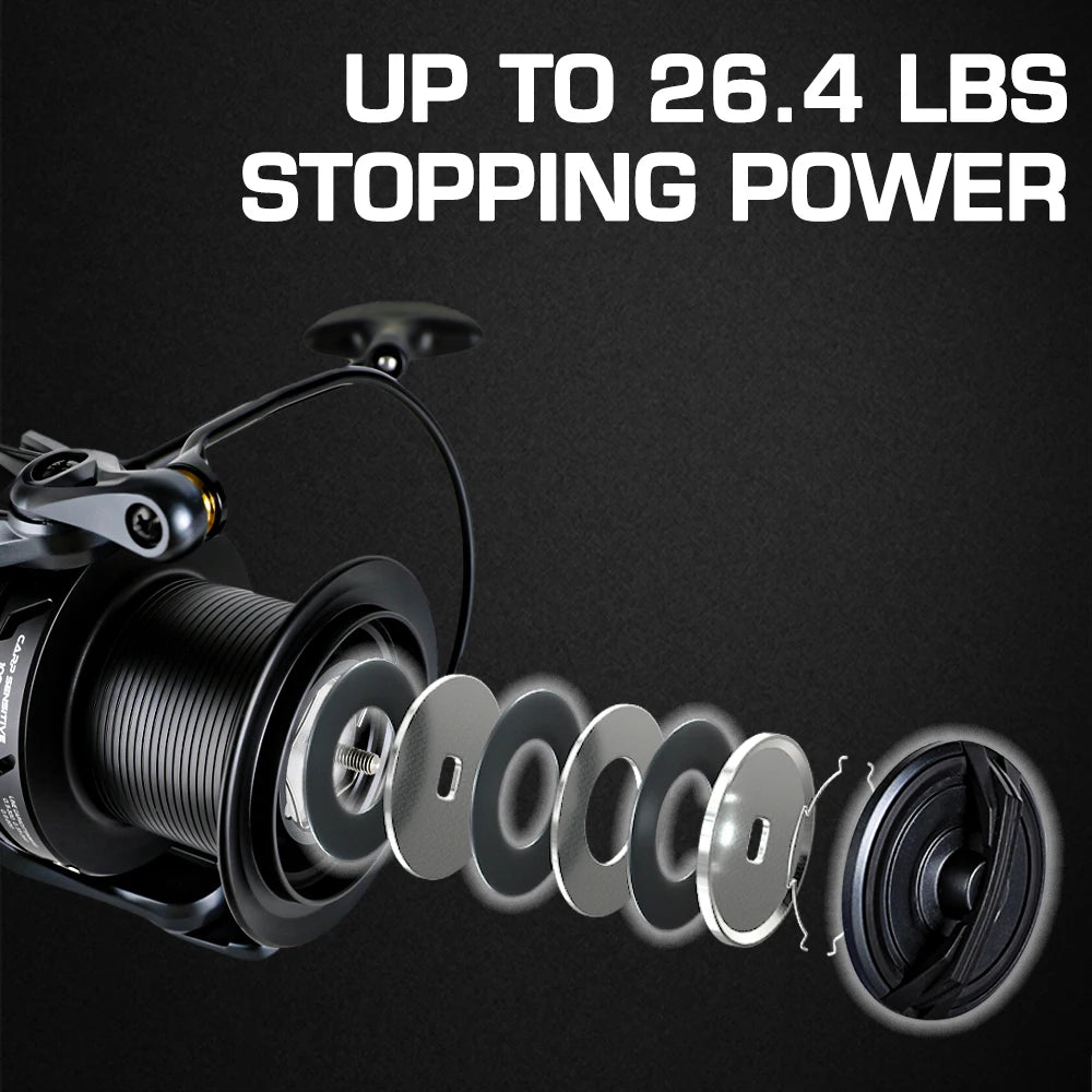 MIFINE Carp Fishing Reel 8000-10000 Long Cast 12kg Drag 8+1BB