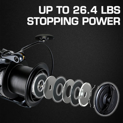 MIFINE Carp Fishing Reel 8000-10000 Long Cast 12kg Drag 8+1BB