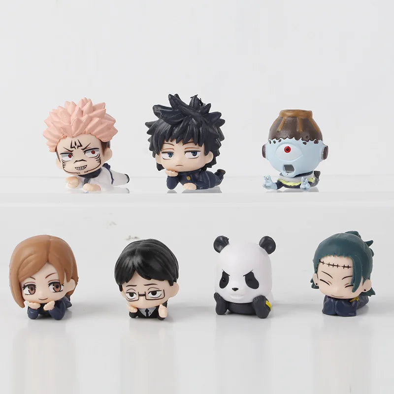 Jujutsu Kaisen 7pcs Anime Figure Set Gojo Yuji Megumi Nobara Sukuna Geto - EXPROTAS