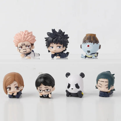 Jujutsu Kaisen 7pcs Anime Figure Set Gojo Yuji Megumi Nobara Sukuna Geto - EXPROTAS