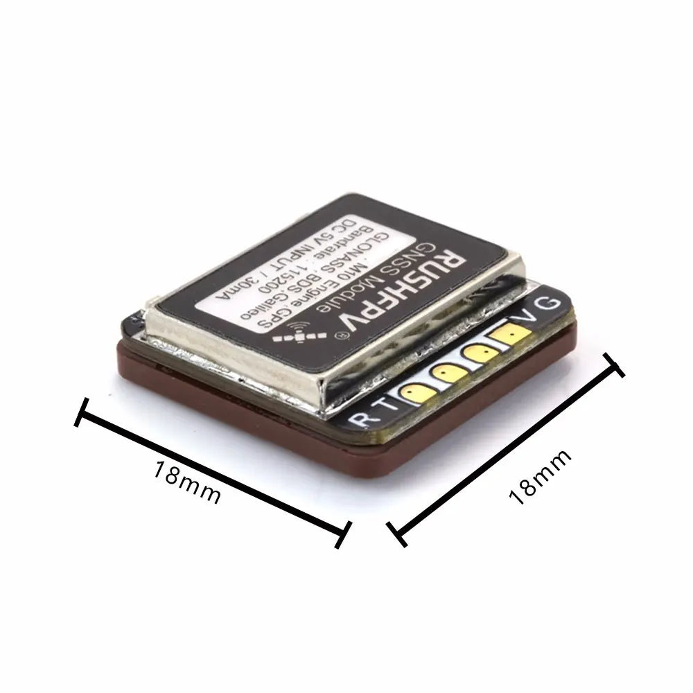 RUSHFPV GNSS MINI M10 UBX NMEA Dual Protocol GPS Module Built-in Ceramic Antenna for RC Airplane FPV Long Range-EXPROTAS