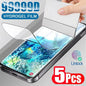 5Pcs Hydrogel Film Screen Protector for Samsung Galaxy S21 S22 S20 Ultra