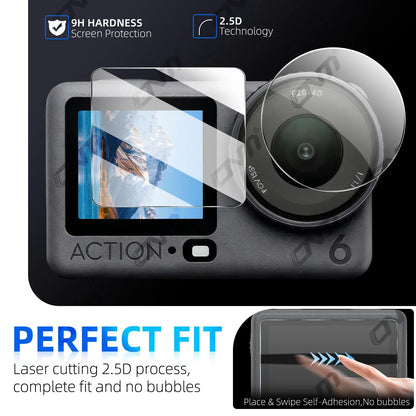Screen Protector for DJI Osmo Action 6 Tempered Glass Lens Accessories