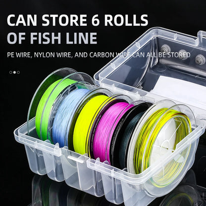 Fishing Tackle Box Double Sided Storage Case with 14 Compartments Organiser