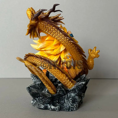 Q Version Dragon Ball Z Figure Ssj3 Goku Action Figures Dragon Fist Explosion 14CM PVC GK Statue Collectible Model Toys-EXPROTAS