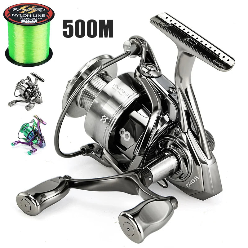 Spinning Fishing Reel 1000-5000 Series 33lb Max Drag Sougayilang Double Handle