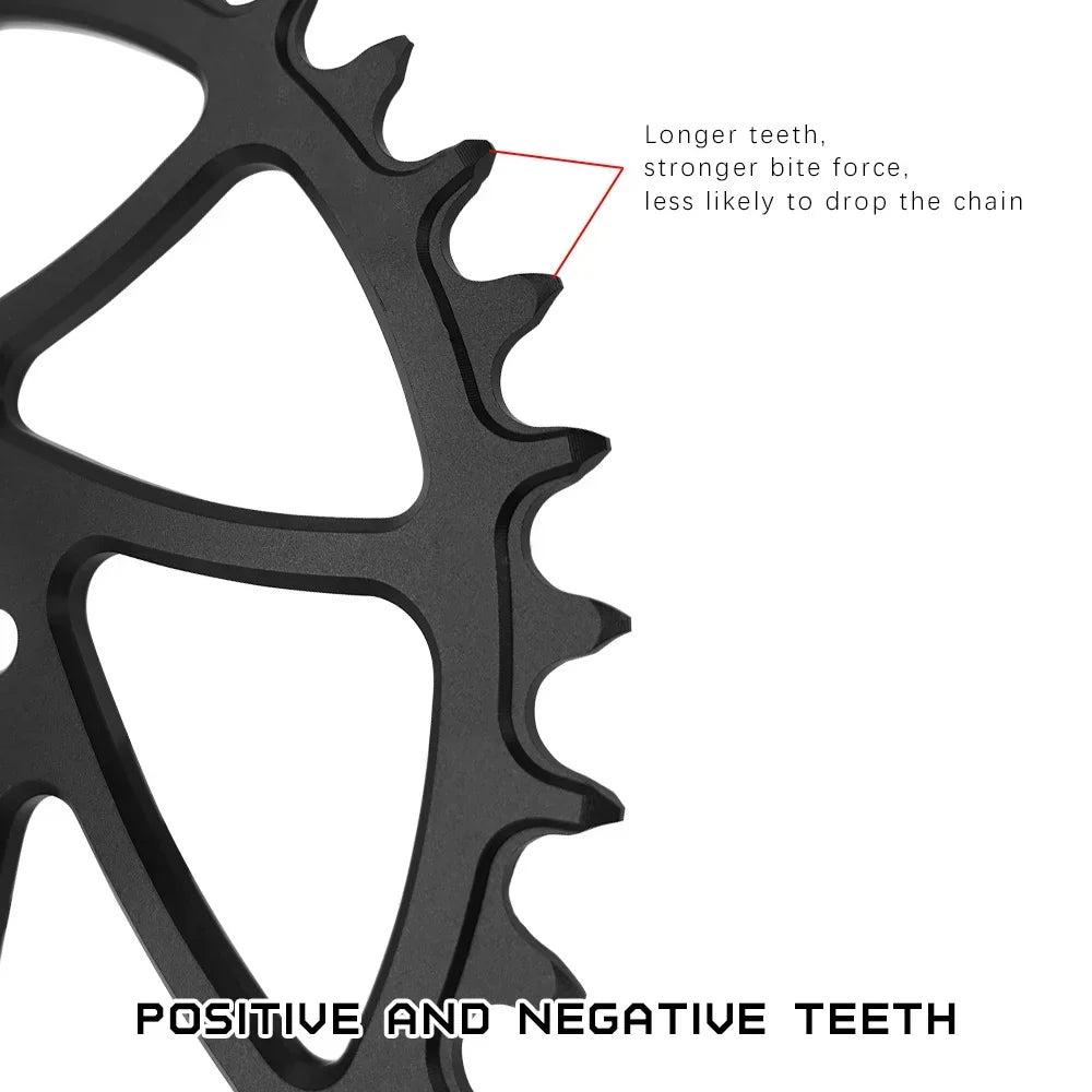 GOLDIX Narrow Wide 0mm Offset Chainring SRAM 3-Bolt Direct Mount 34–40T