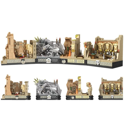 MOC Movie Indiana Jones Temple of The Classic Building Block Compatible With 77015 Tomb Adventure Scenes DIY Model Birthday Toy-EXPROTAS