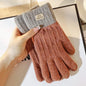 Touch Screen Gloves Winter Warm Knit Mittens Full Finger Wool for Men Women