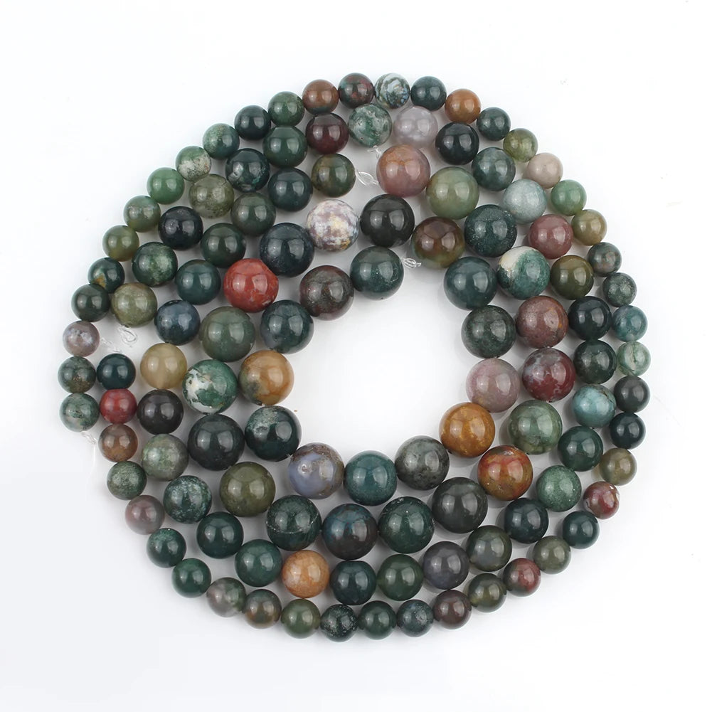 Natural Stone Loose Beads 12mm Round Gemstone for Jewellery Making DIY