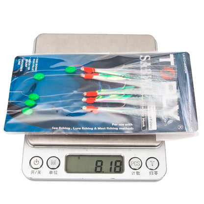 5Pcs Sabiki Fishing Lure Rigs Bait Jigs for Mackerel Sea Fishing