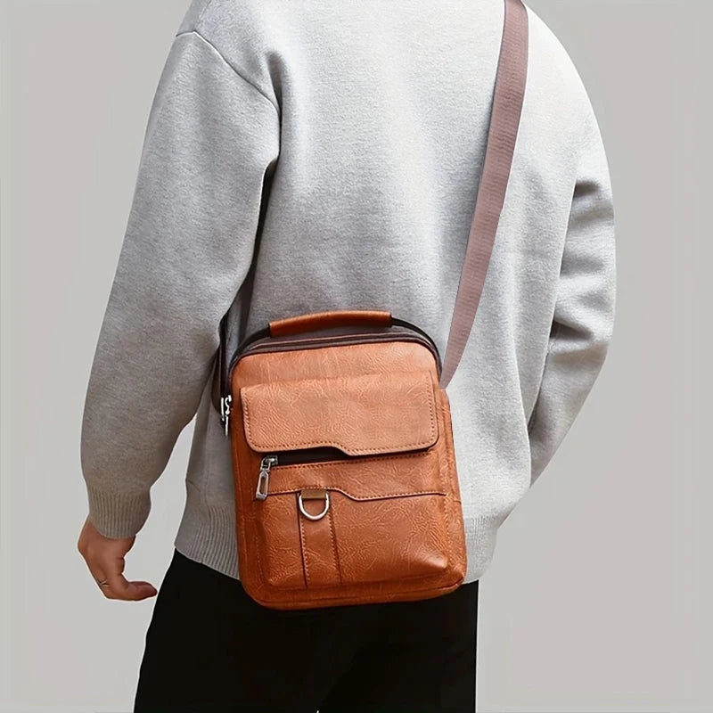 Men's Shoulder Bag Tactical Crossbody Briefcase for Work Laptop
