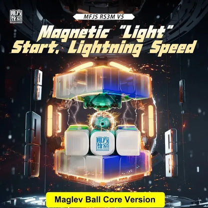 MoYu RS3M V5 3x3 Magnetic Speed Cube 2023 Puzzle Toy Cubo Magico