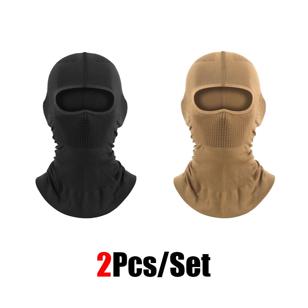 4Pcs Full Face Mask Balaclava Cycling Ski Motorcycle Warm Black Men