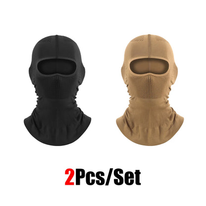 4Pcs Full Face Mask Balaclava Cycling Ski Motorcycle Warm Black Men