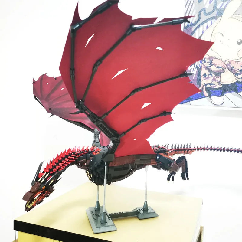 1889pcs Creative MOC Giant Dragon Building Blocks Bricks Model Movie Series Childrens Assembly Toys for Boys Kids Birthday Gifts-EXPROTAS