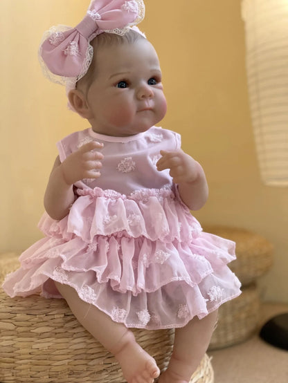 18inch Girls Bettie Full Silicone Vinyl Bebe Reborn Lifelike Painted Soft Skin Doll For Children's Gift-EXPROTAS
