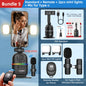 Smart Auto Face Tracking AI Gimbal for Smartphone & Action Camera 360° Vlog Kit w/ Tripod