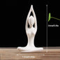 Abstract Ceramic Yoga Figurine 12 Styles Porcelain Lady Statue Home Decor Art
