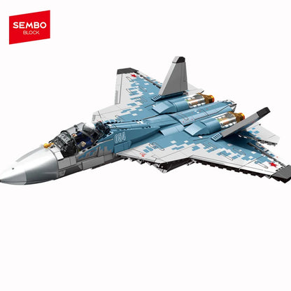 SEMBO Stealth Fighter Jet Building Blocks Military Aircraft Model Bricks Toy Gift