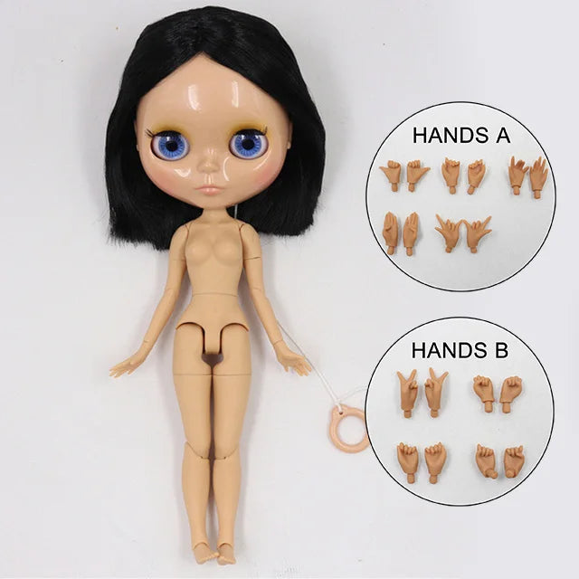 ICY DBS Blyth doll 1/6 bjd tan skin joint body shiny face 30cm toy girls gift-EXPROTAS