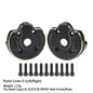 Black Brass Steering Knuckle Portal Cover Weights for Axial Capra SCX10 III