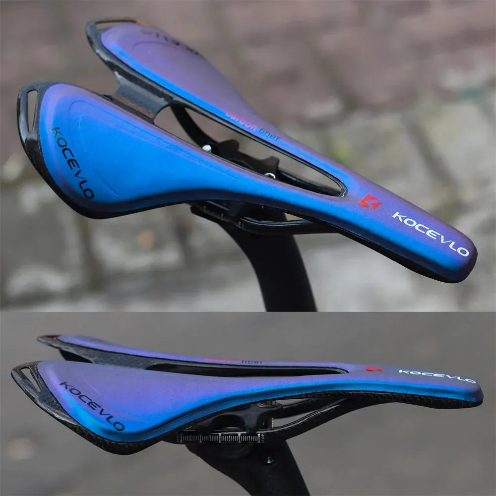 KOCEVLO Carbon Saddle T800 Carbonfiber+Leather Fiber Ultralight Road Bicycle MTB Bike Saddle Seat-EXPROTAS