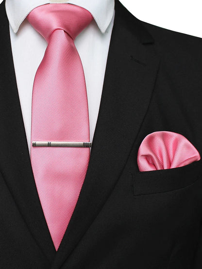 Suits Necktie Clip 8cm Mens Slim Solid Classic Wedding Party Ties