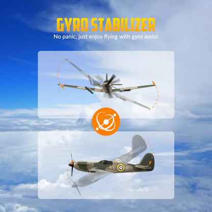 Spitfire 2.4G 3CH RC Plane Gyro Stabiliser EPP Foam 400mm Wingspan RTF