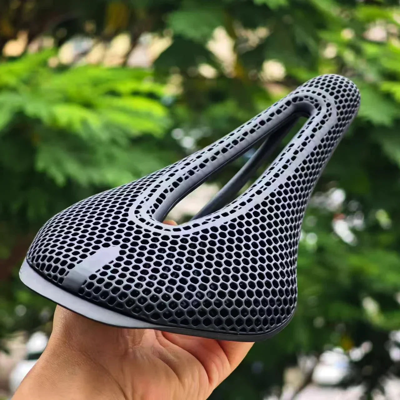 GOLDIX Ultralight 3D Printed Saddle Carbon Base TPU Breathable Seat for MTB Bike