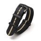 Nylon Watch Strap 24mm for Omega Seiko Mens Canvas Sport Band